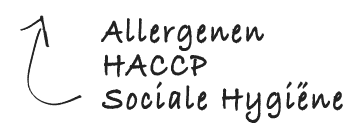 Aanvullende cursussen zoals allergenen, haccp en sociale hygiene